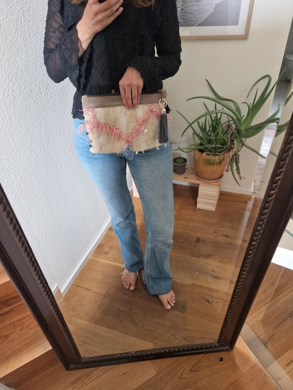 Taschen: Echte Leder Boho Clutch, Handtasche – Gebraucht aus Luzern von roe_mk6s