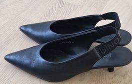 Damen Pumps Sling Grösse 40 Schwarz gebraucht