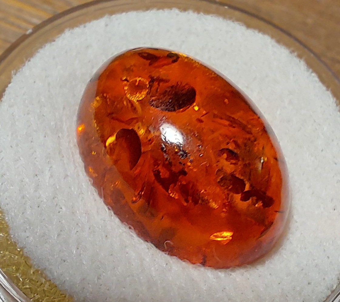 Pietre preziose: Bernsteincabochon oval 17.5 x 13.0mm – Nuovo (secondo la descrizione) da Klingnau venduto da Tamina5 2