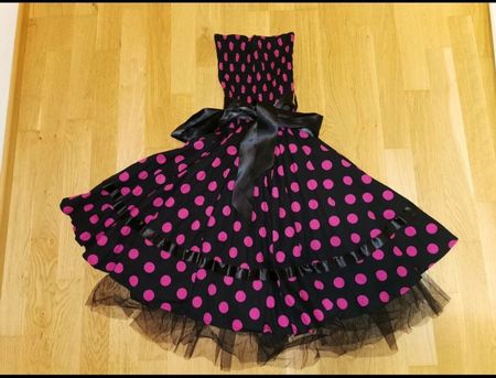Rockabilly Kleid Hearts & Roses Polka Dots Gr. 38
