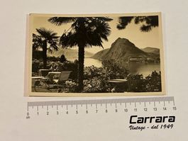 Postkarten Ticino Tessin Lugano S. Salvatore palme 1938