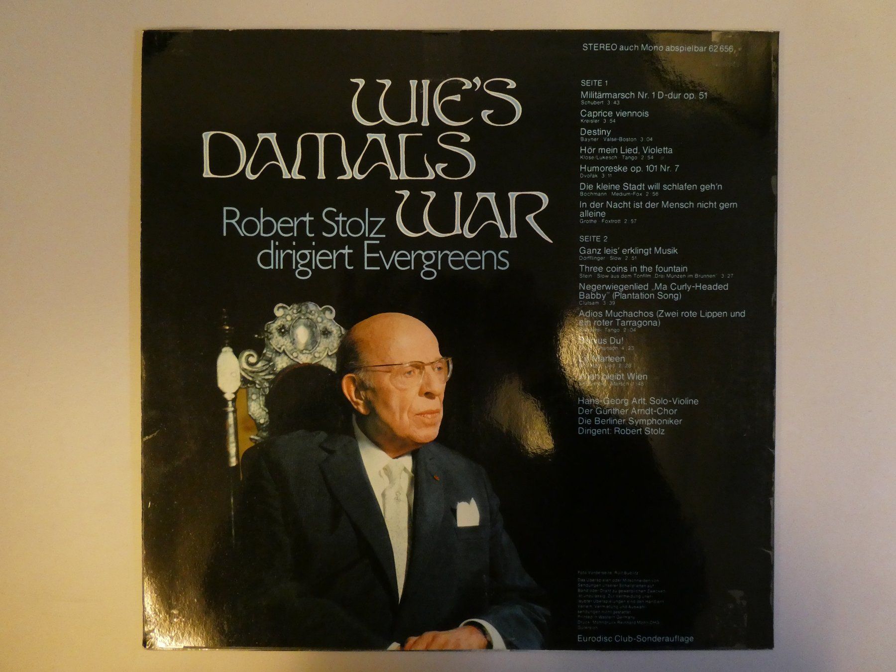 Schallplatten: LP "Robert Stolz dirigiert Evergreens - Wie's damals war" – Gebraucht aus Münchenstein von tsp01 1
