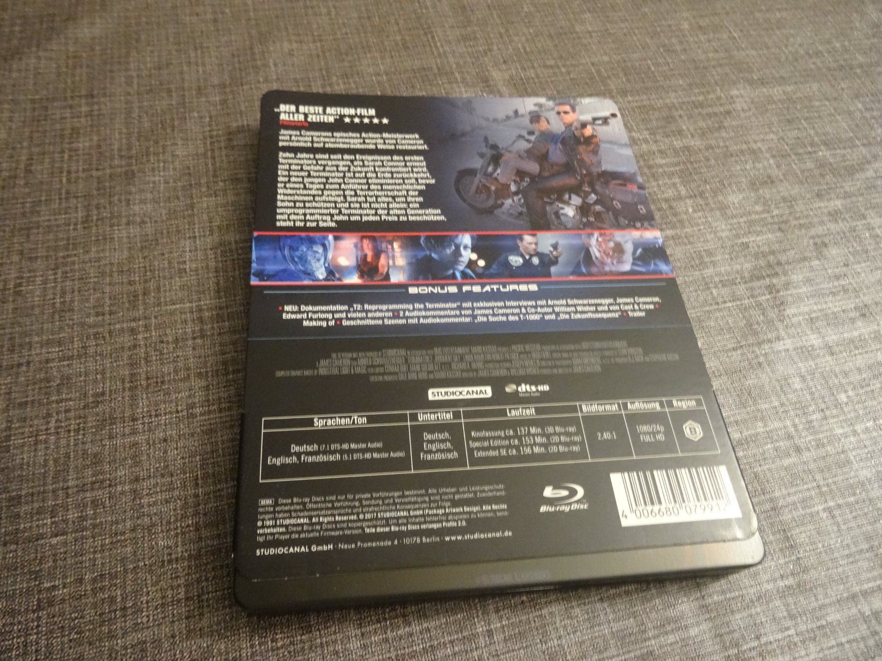 Alle DVDs: Terminator 2 3D Judgment Day Blu-ray Steelbook – Gebraucht aus Olten von Disc-Verkauf 1