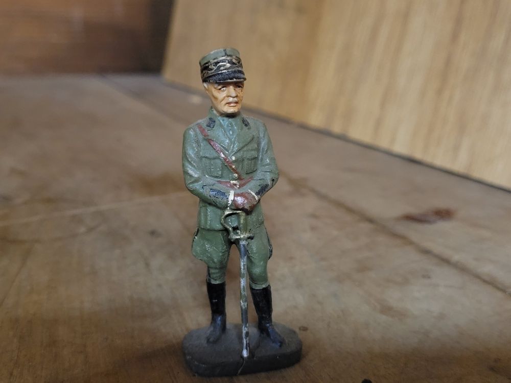 ELASTOLIN WW2 WW1 Figurine soldat officier suisse allemand Army soldier