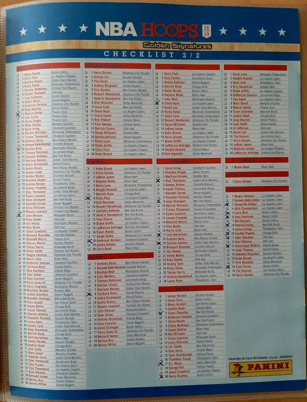 Panini Carte collezionabili: Panini NBA HOOPS 2012 - 2013 – Usato da Montet (Glâne) venduto da KOADA 6