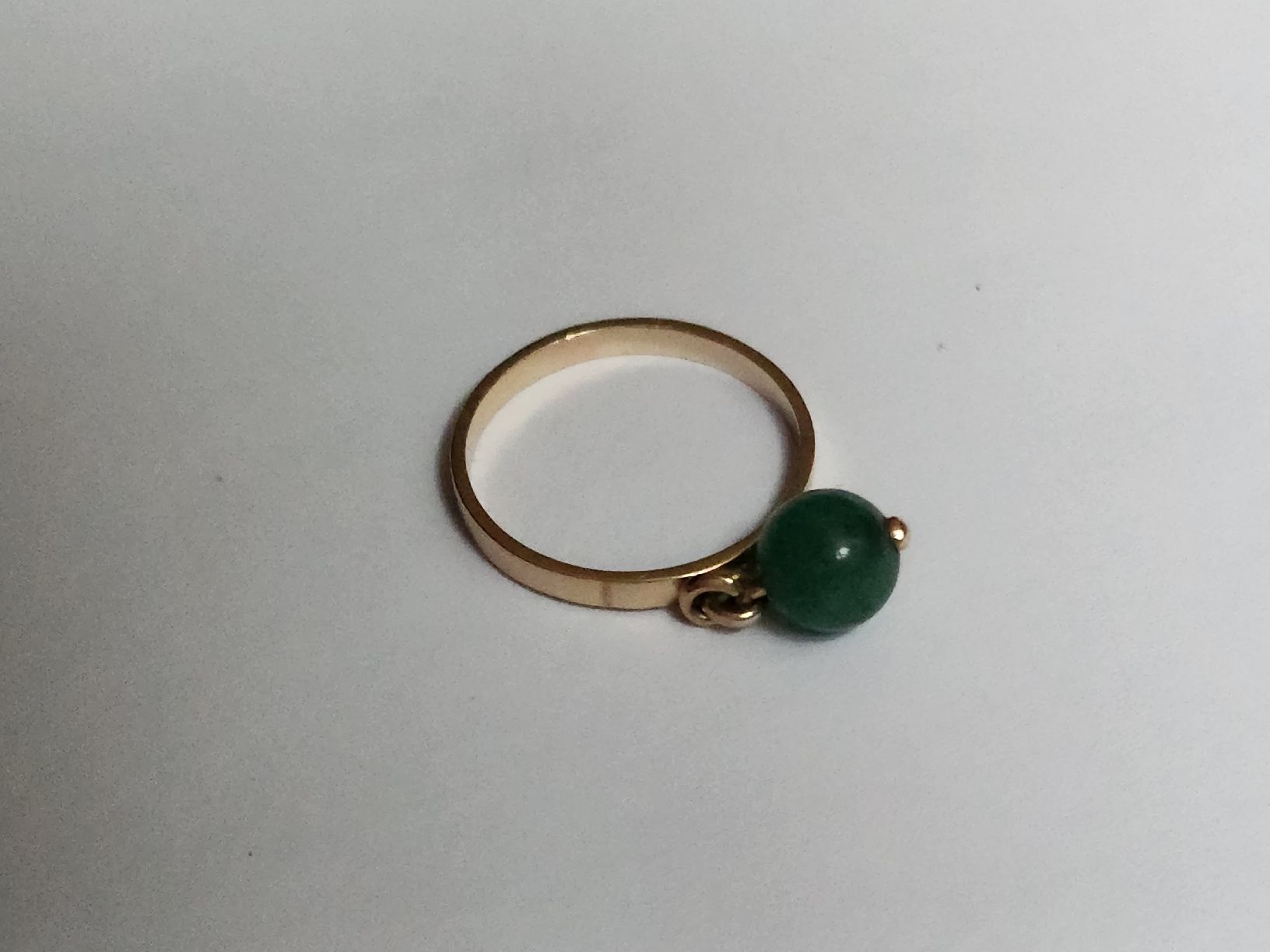 Ringe: Goldring mit grünem Stein - 585 gestämpelt – Gebraucht aus St. Gallen von GIULESGG 4