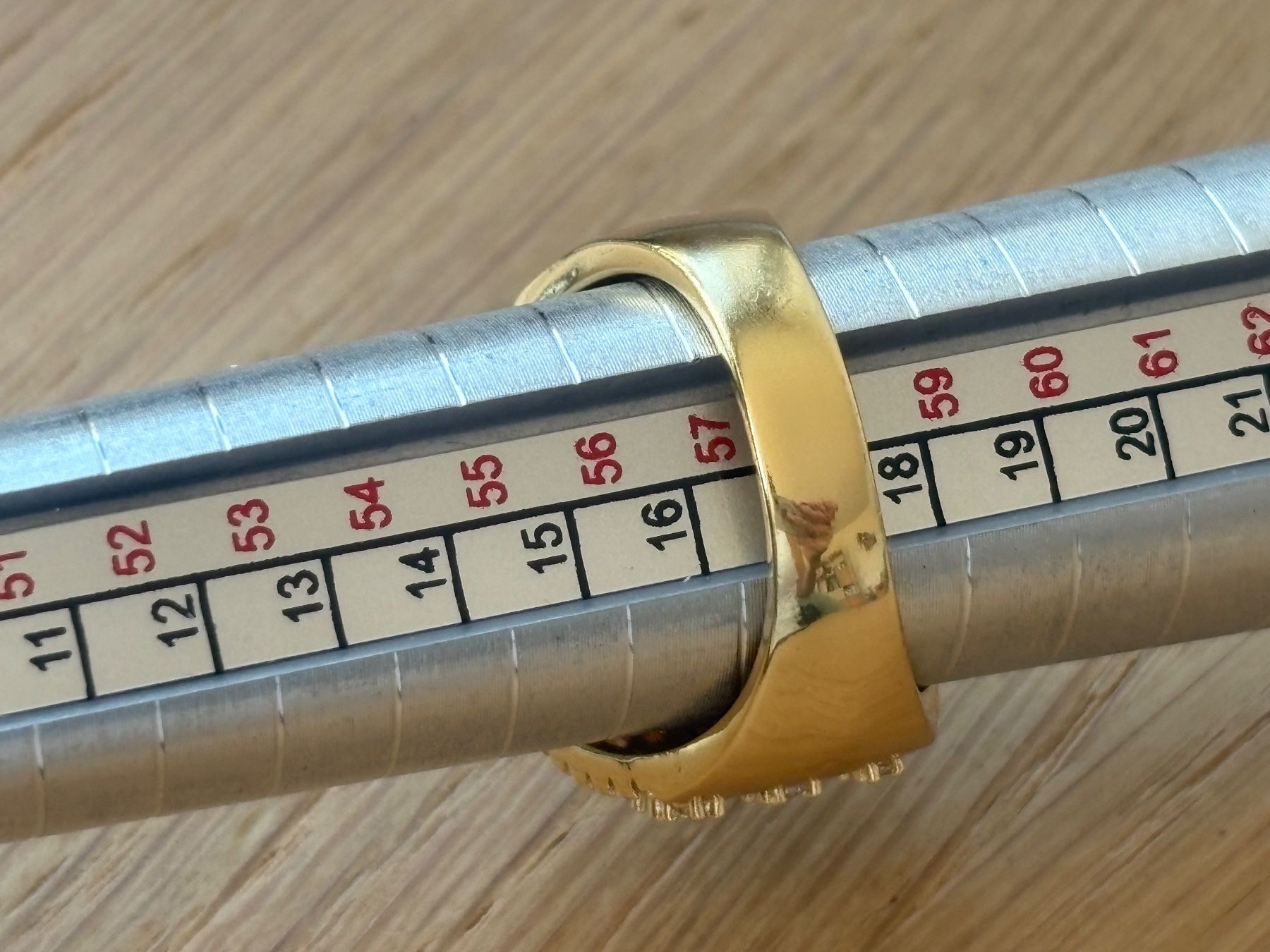 Anelli: Luxus Elegante Gr.18/8 Ring Farbe: Gold/blau – Nuovo (secondo la descrizione) da Biel-Bienne venduto da Roserosse13 2