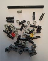 Lego Technic‑Teile, Achsen, Pins, Würfelsteine, Zahnräder
