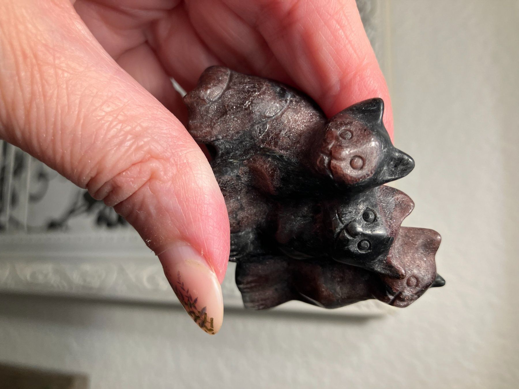 Figuren: RohGranat Katze Statue Edelstein Chat Grenat brut Chatons – Neu (gemäss Beschreibung) aus Prilly von ilyria73 6