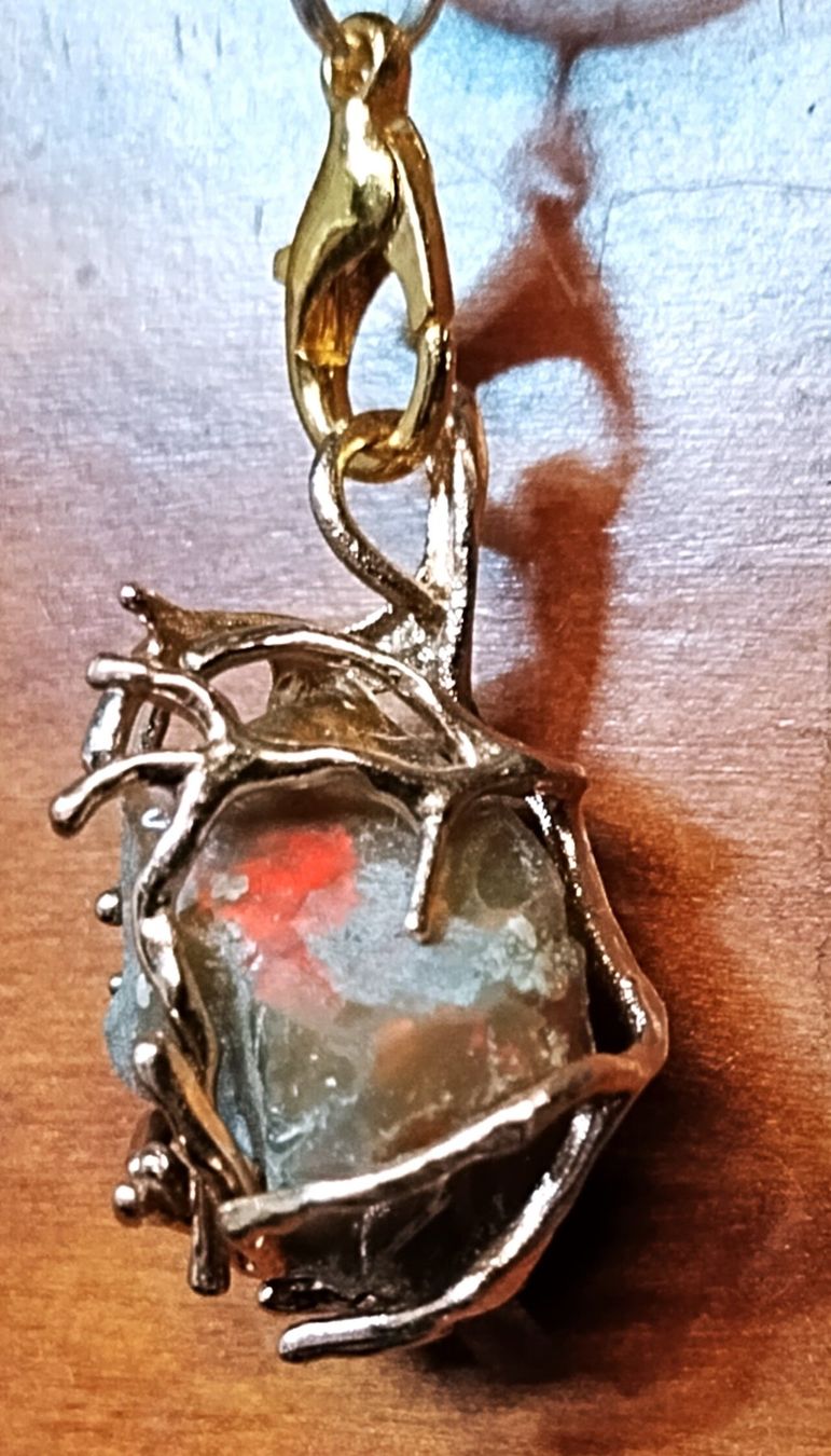 Anhänger: Natürlicher Opalanhänger mit Kette – Neu (gemäss Beschreibung) aus Olten von Haendler01