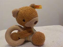 Steiff Baby Bär mit Holzring - Top Zustand! Selten!