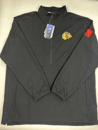 Adidas NHL Chicago Blackhawks Jacke, Schwarz, Gr. L