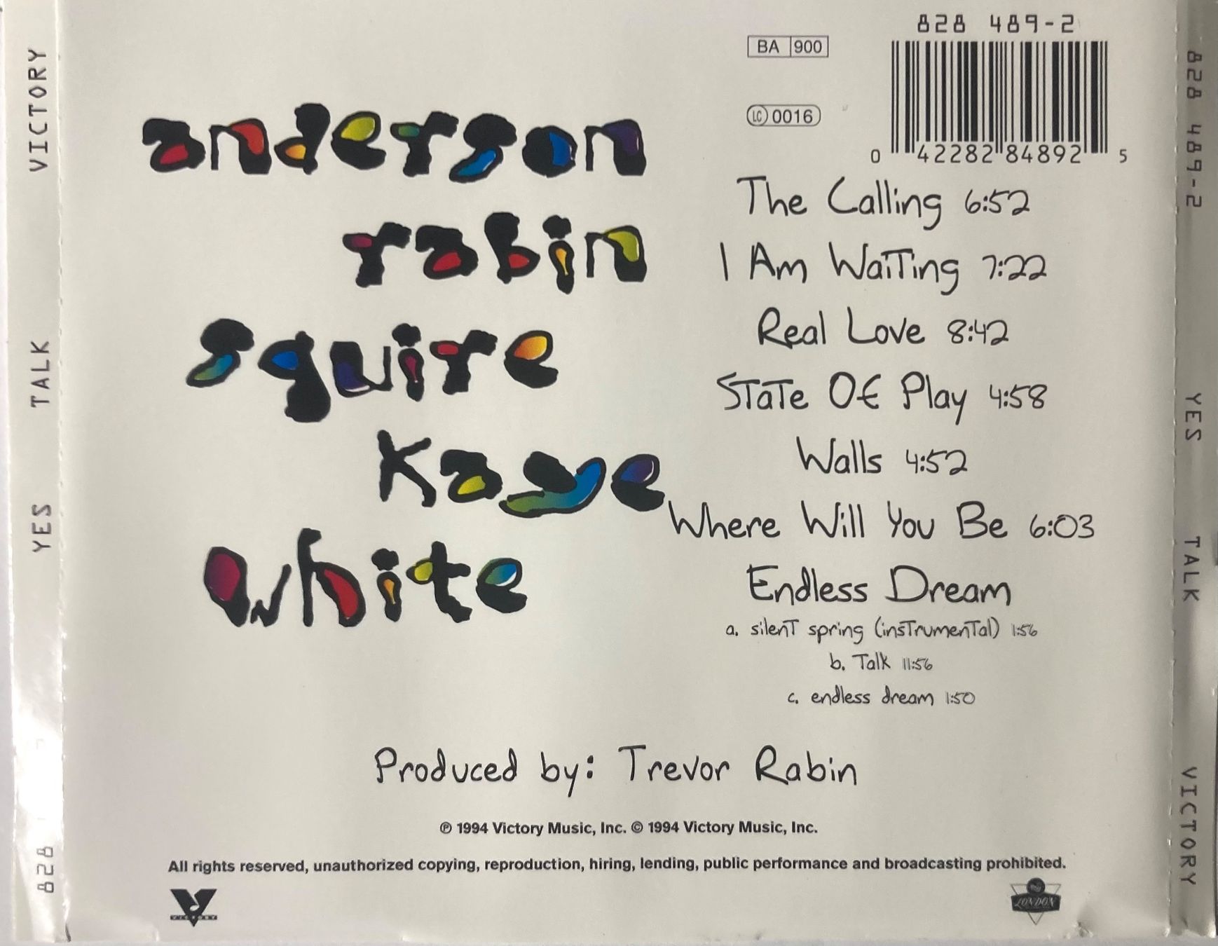 CDs: YES - TALK – D'occasion à Poliez-Pittet par Newtown-Records 1