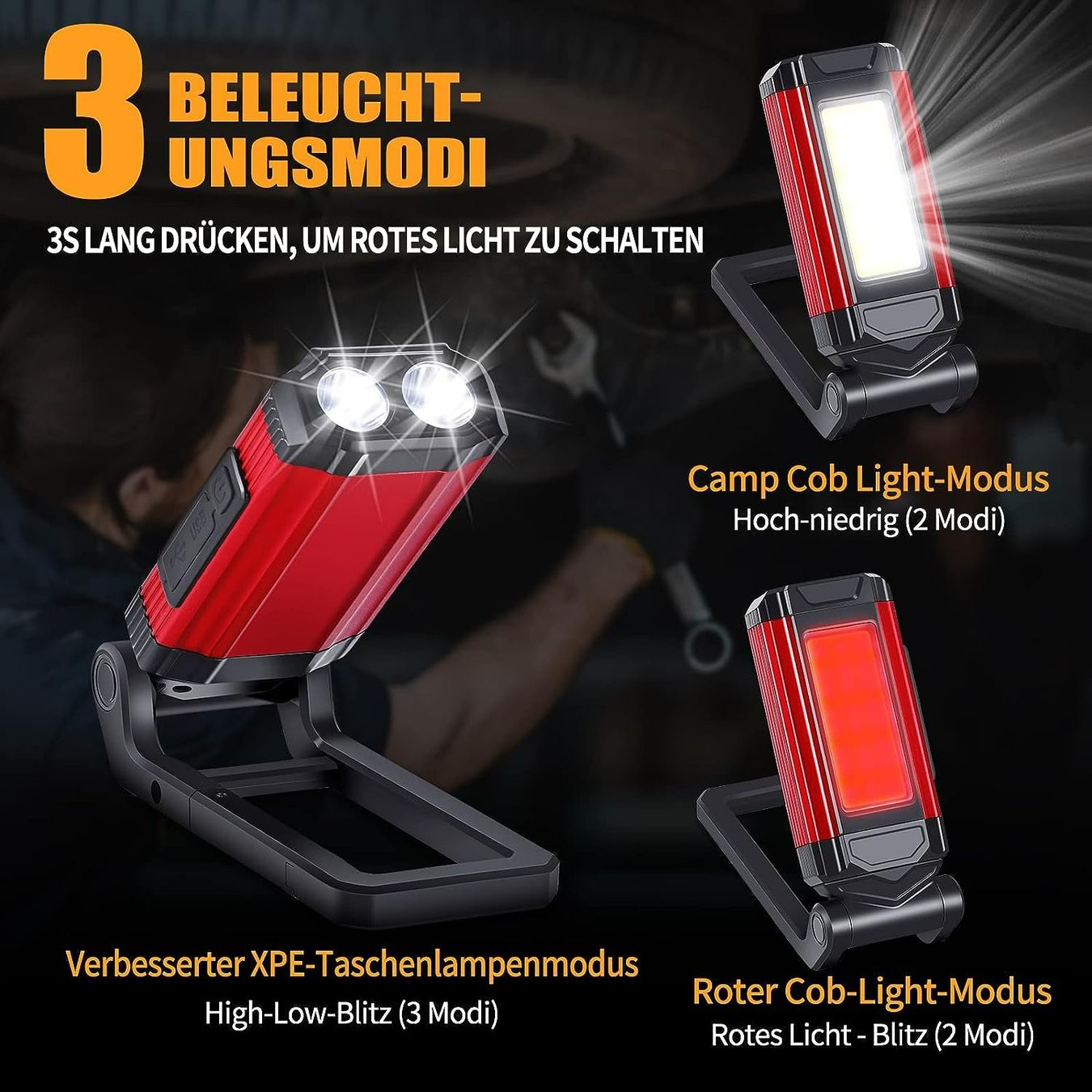 Lampade: Arbeitsleuchte LED Werkstattlampe – Nuovo e nell'imballaggio originale da Nuglar venduto da SaleRitter 4