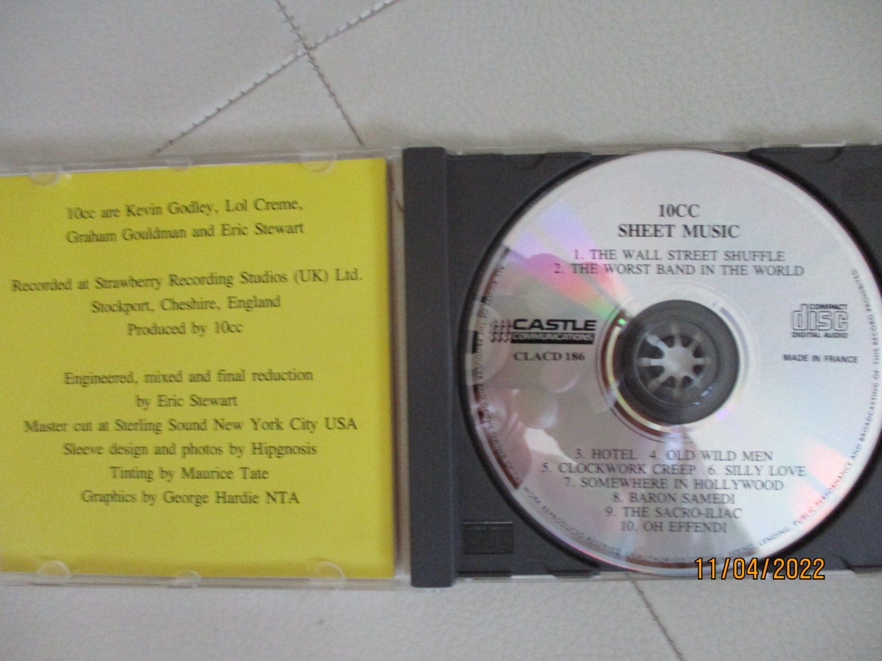CD: 10CC --Sheet Music – Usato da Liestal venduto da Disc-Point 1