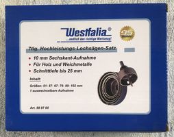 WESTFALIA 7TLG. HOCHLEISTUNGS-LOCHSÄGEN-SATZ