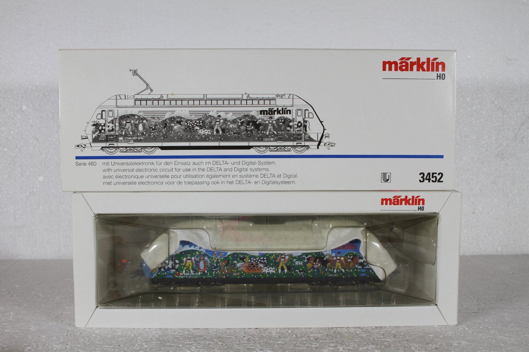 Märklin Modellini di ferrovie: Märklin 3452 SBB Re 460 Alpabtrieb – Usato da Triesen venduto da gleis8 8