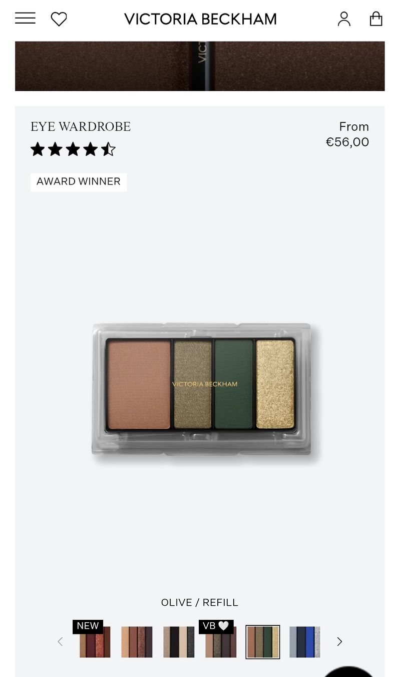 Victoria Beckham Make-up: Palette Yeux Victoria Beckham "Olive", – Usato da Buchillon venduto da BarbaraS-D 4