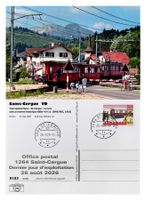 St-Cergue Nyon Letzttag Post Bahn NStCM  ABDe 4/4 11 + C2