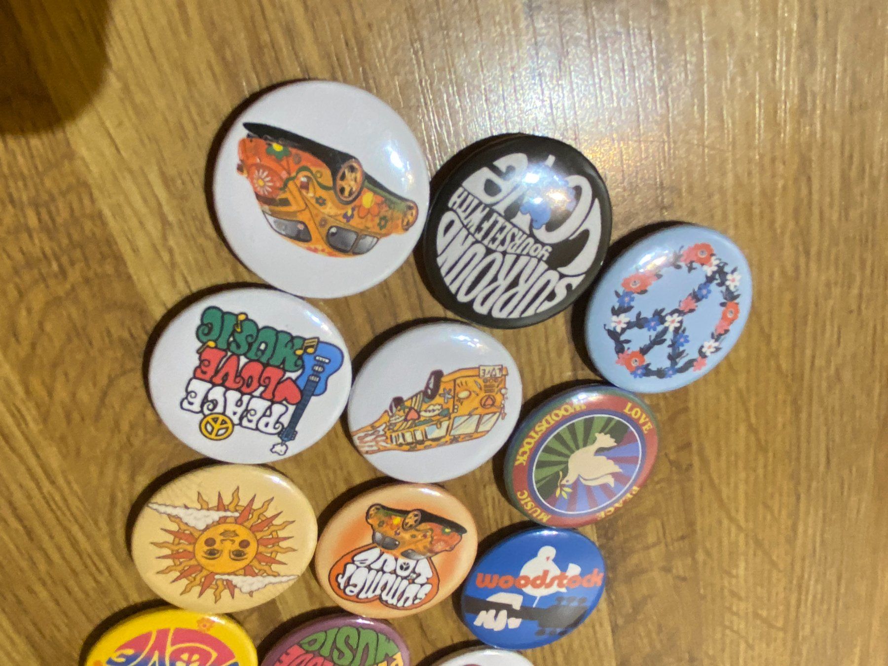 Magnete: Woodstock Magnete Love & Peace – Neu (gemäss Beschreibung) aus Basel von FatCatPacksTheRatt 1