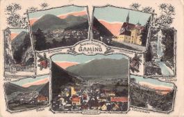 alte ANSICHTSKARTE sommerfrische GAMING 1918