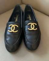 Chanel Loafer/Ballerina, Gr. 38C, schwarz