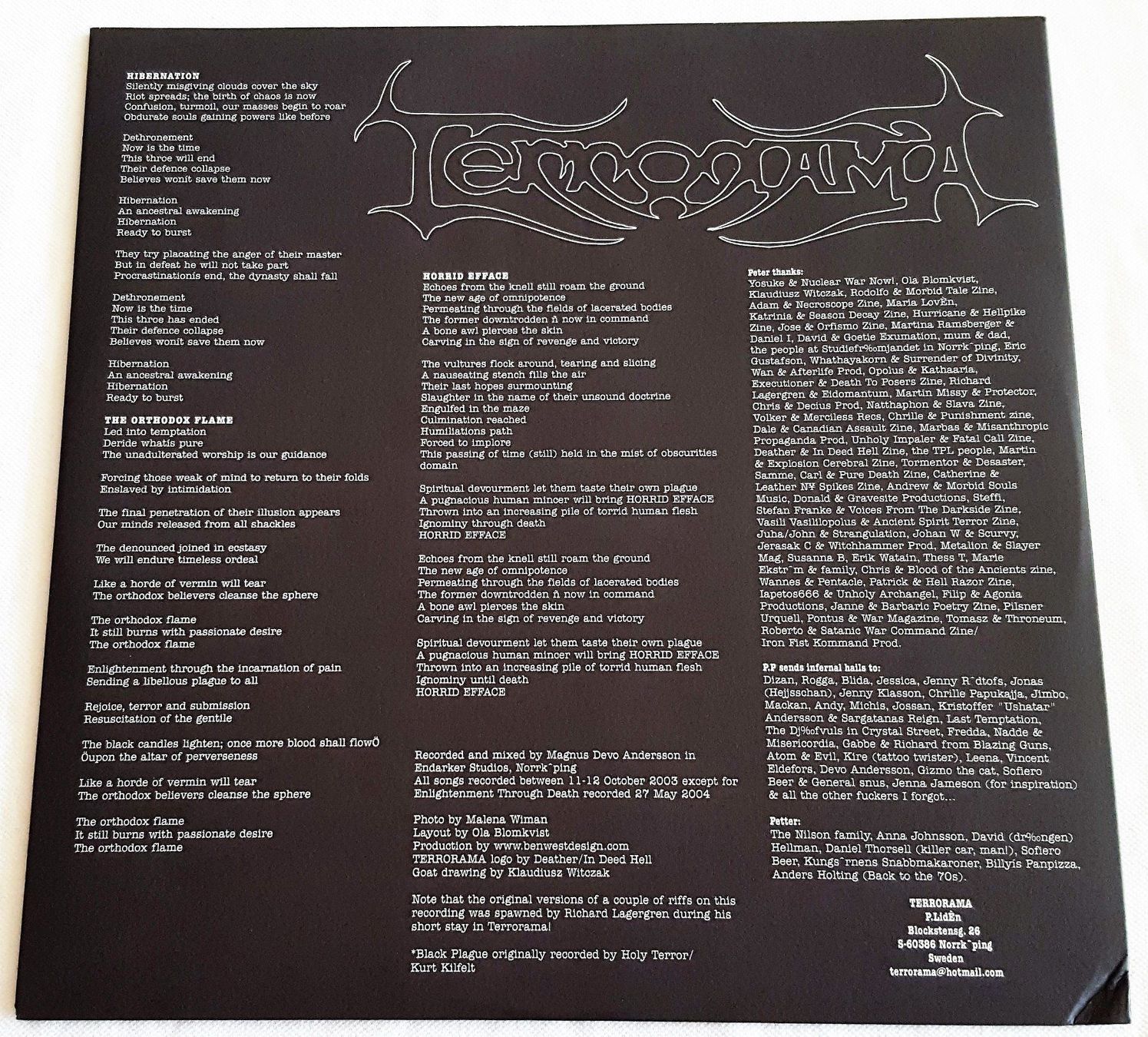 Dischi in vinile: Terrorama - Horrid Efface - LP - 2004 - US First Press – Nuovo (secondo la descrizione) da Uster venduto da Zardodel 7