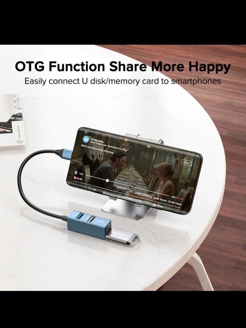 Hubs & Switches: HUB USB C avec 4 port USB – Neu und originalverpackt aus Cheseaux-sur-Lausanne von 10CHF