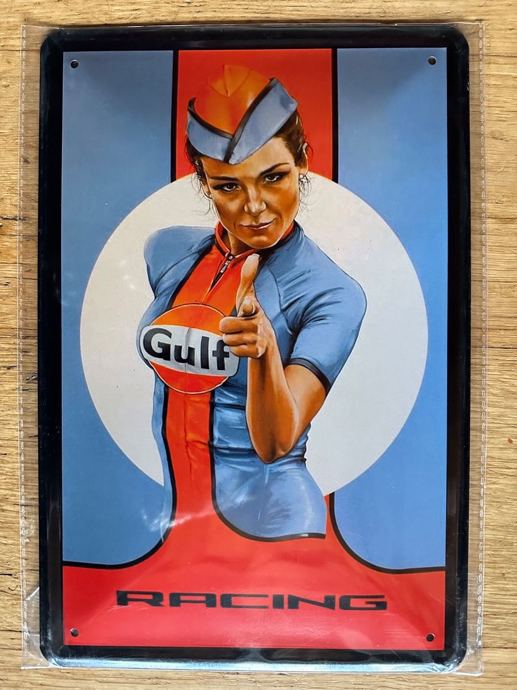 Insegne: Gulf racing pin up – Nuovo (secondo la descrizione) da Reinach AG venduto da rares75
