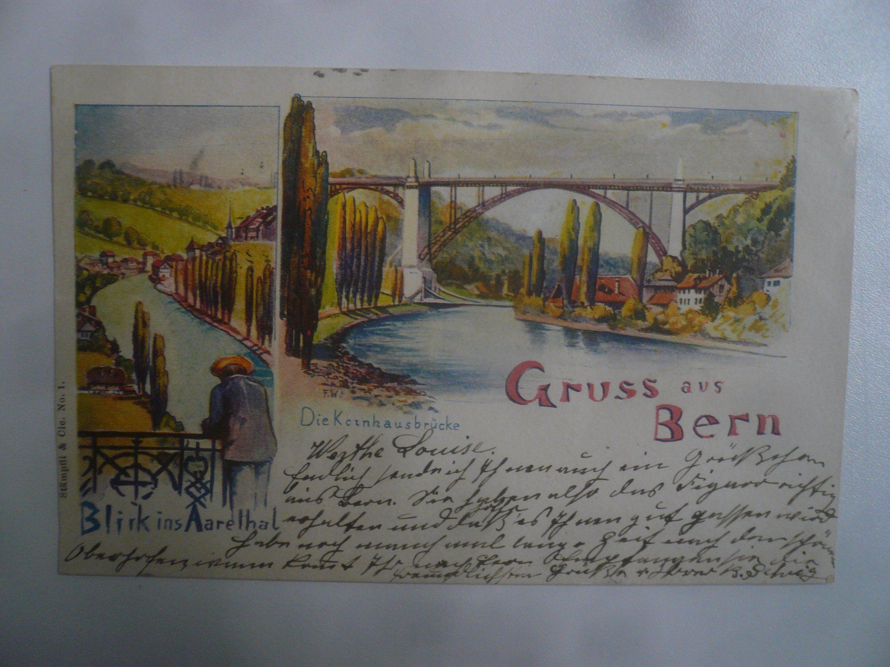 Cartoline postali: farbigeLithoAK  BERN – Usato da Oberhofen am Thunersee venduto da luuping99