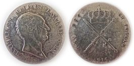 Bayern 1 Kronentaler 1815 Silber