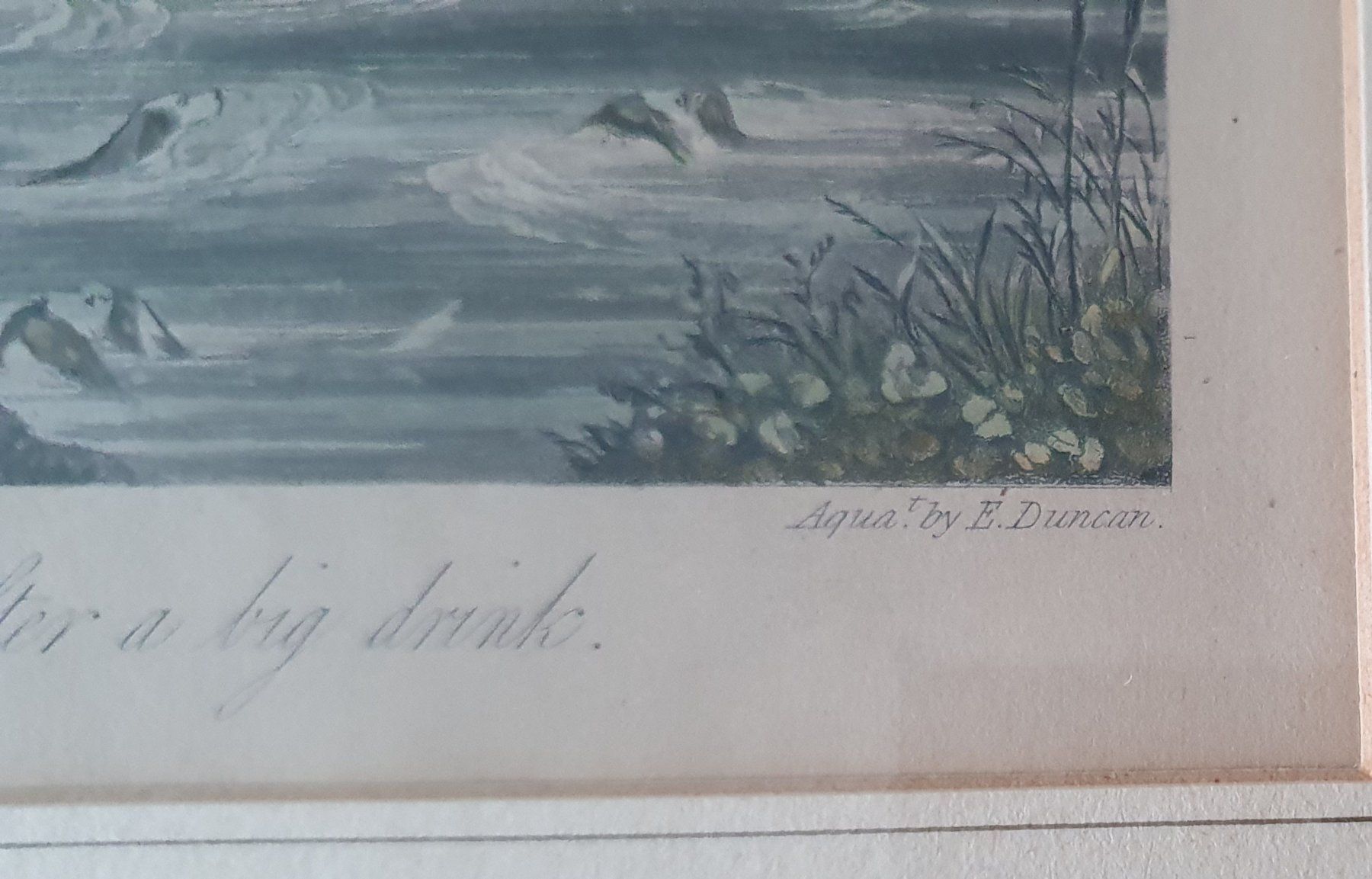 Stiche: Bild - Kupferstich coloriert, England Jagd – Gebraucht aus Kreuzlingen von Rschweiz1 3