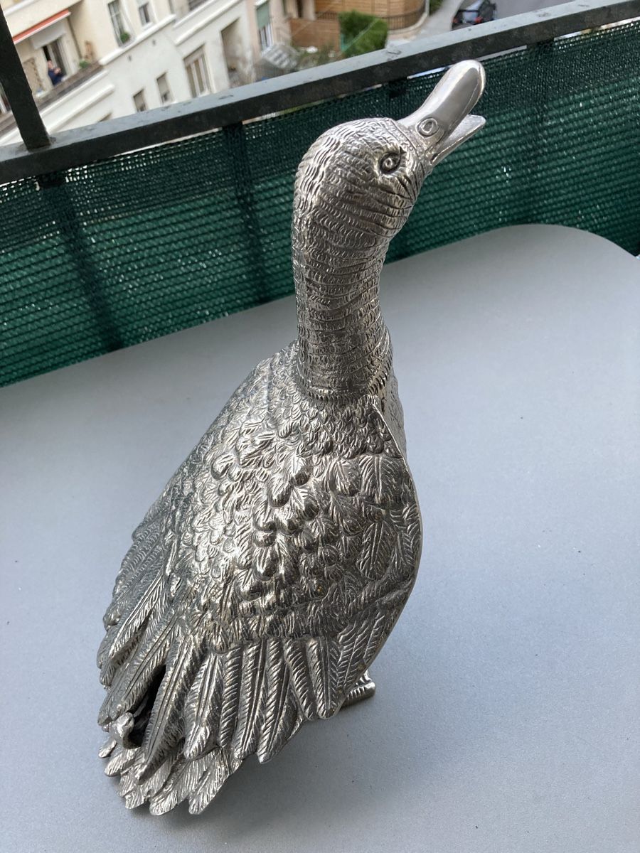 Alle Dekorationen: Canard en métal argenté – Gebraucht aus Genève von EdsoaresS 3