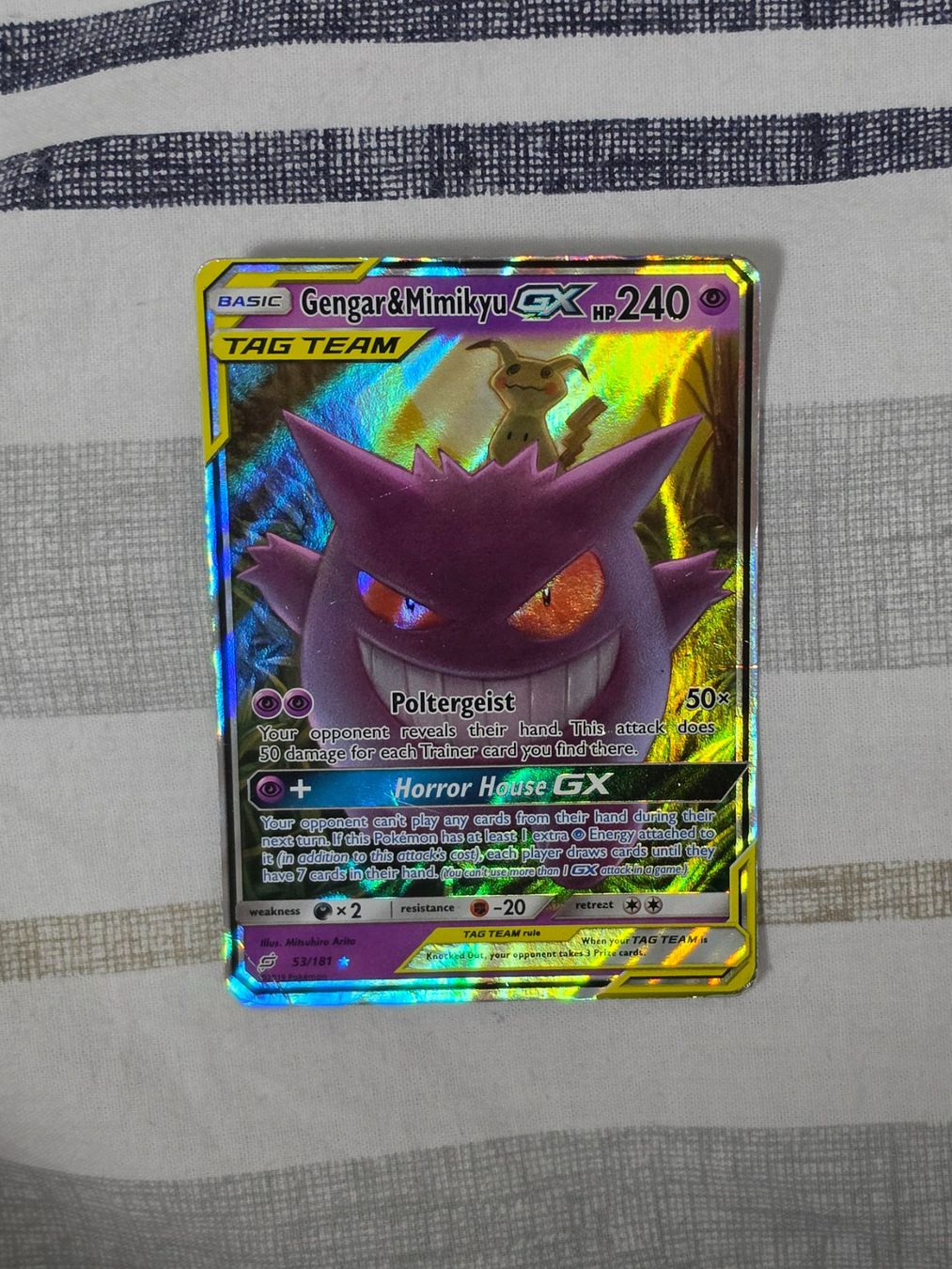 Pokémon Sammelbilder & Trading cards: Gengar & Mimikyu GX Tag Team 53 – Gebraucht aus Binningen von oscark77 1