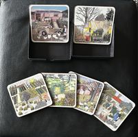 Sarah’s Prints Untersetzer Set, 6 Stück, neuwertig