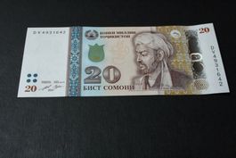UNC Tadjikistan 20 Somoni 2021