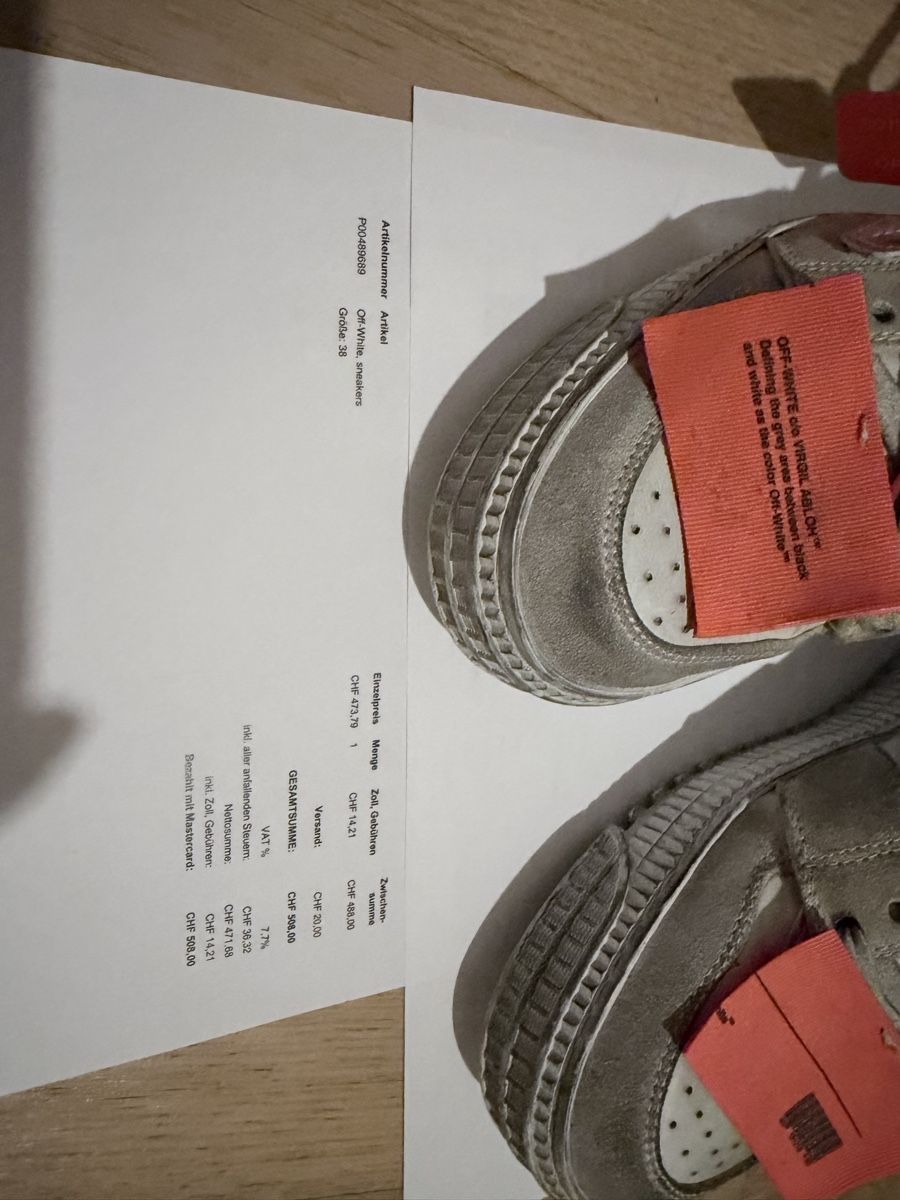 Herrenschuhe: OFF-WHITE sneakers Grösse 38 gebrauchter Zustand – Gebraucht aus Münchenstein von By.gabriela.v 7
