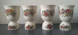 4 Trinkbecher / Weinbecher aus Keramik - Made in England