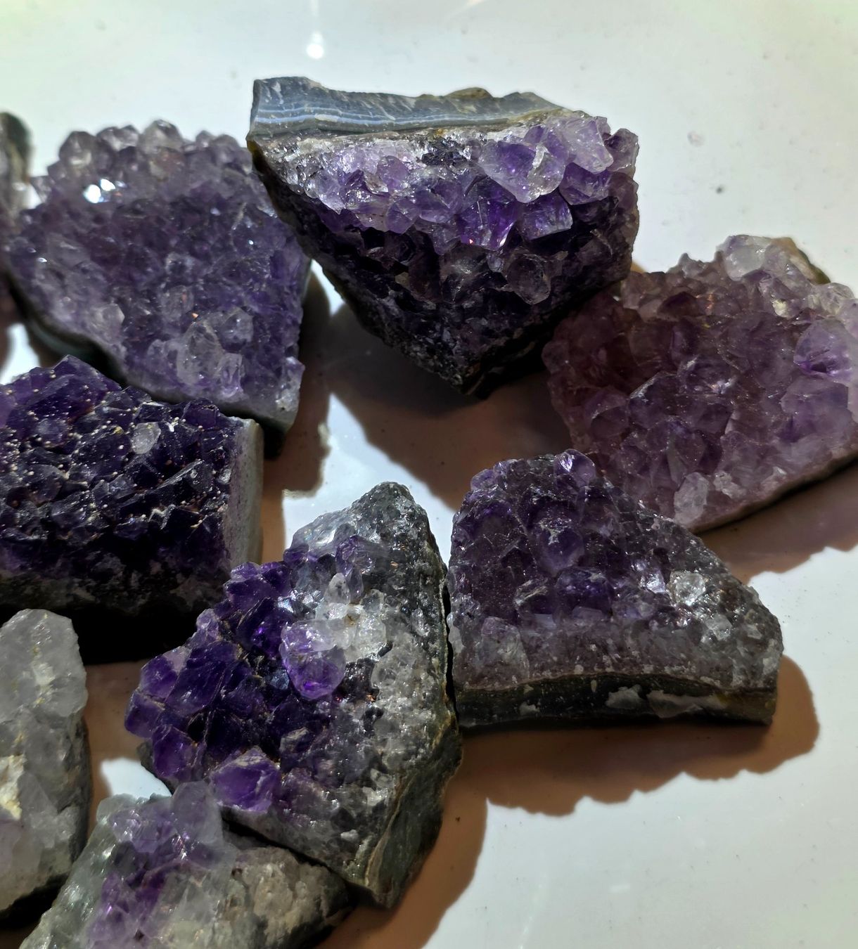 Minerali & Pietre curative: 11 Amethyst Stufen Set C 435g – Nuovo e nell'imballaggio originale da Matzingen venduto da Shay_Crystalz 1
