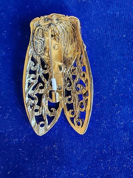 Broche Cigale René Gouin VintageDorée, Excellent État (Gebraucht) in ...