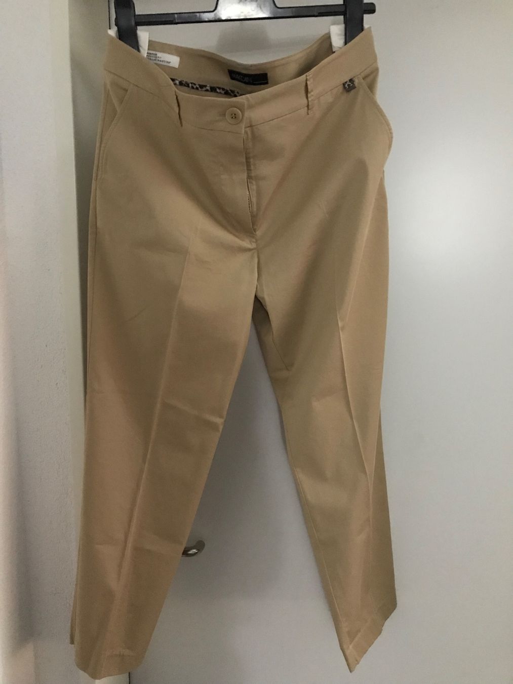 Marc Cain Hosen: Marc Cain Damen Stoffhose, Gr. 42, beige – Gebraucht aus Niederteufen von mix18