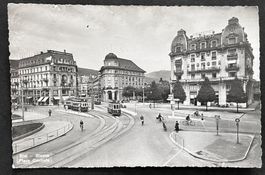 Biel - Bienne Place Centrale, Tram/ Ca. 1940