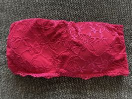 Pinke Sommer Bandeau Spitze, Grösse M, Top Zustand!