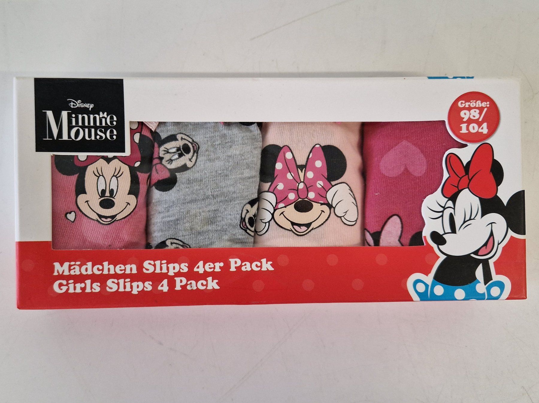 Disney Sous-vêtements: Minnie Mouse Mädchen Slips 4er Pack Grösse 98/104 – Neuf (Voir description) à Muhen par Restwert_Muhen