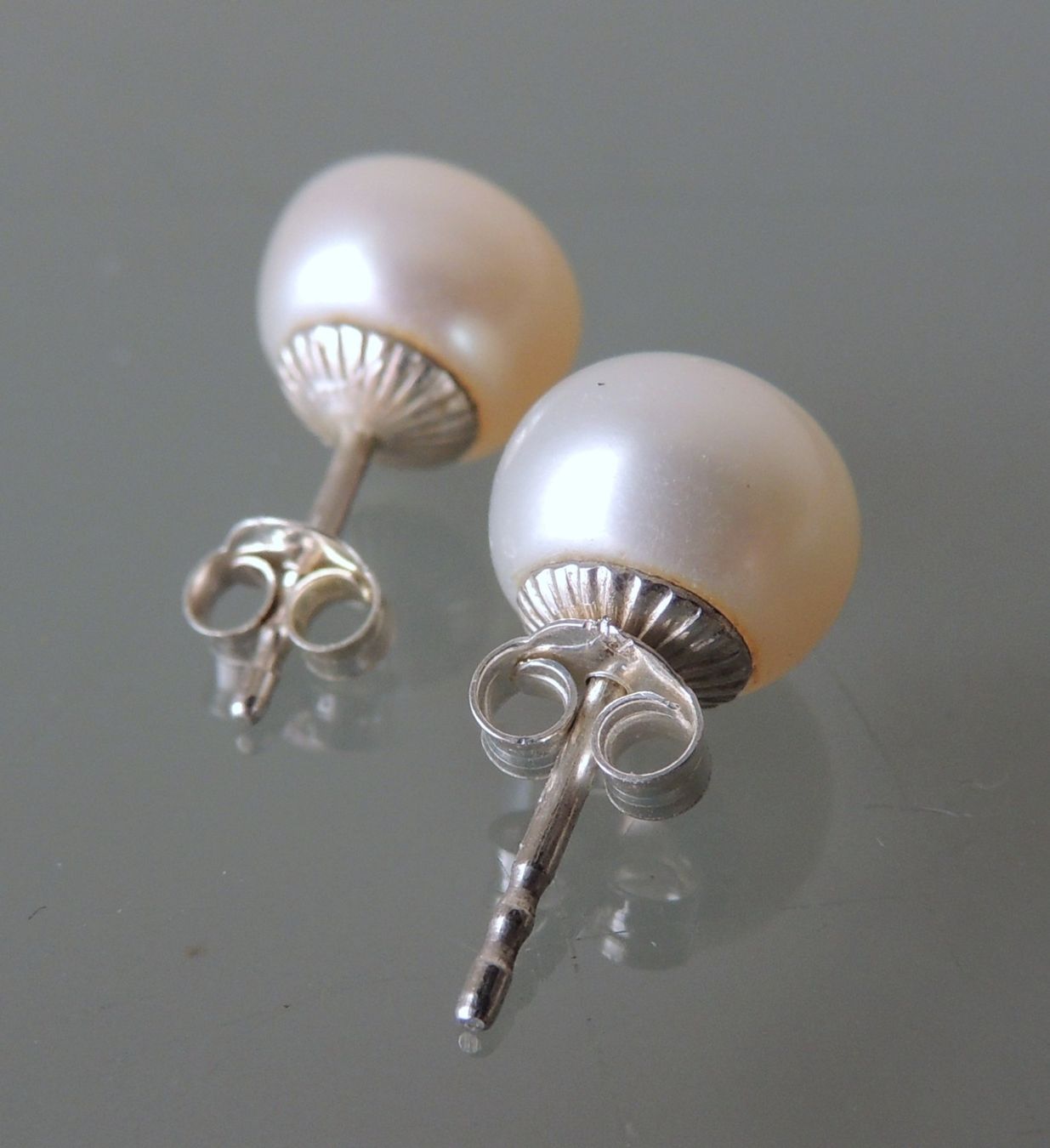 Orecchini pendenti & Orecchini a lobo: Silber 925 Perlen Ohrstecker 9 mm – Nuovo e nell'imballaggio originale da Waldenburg venduto da schaller707 4