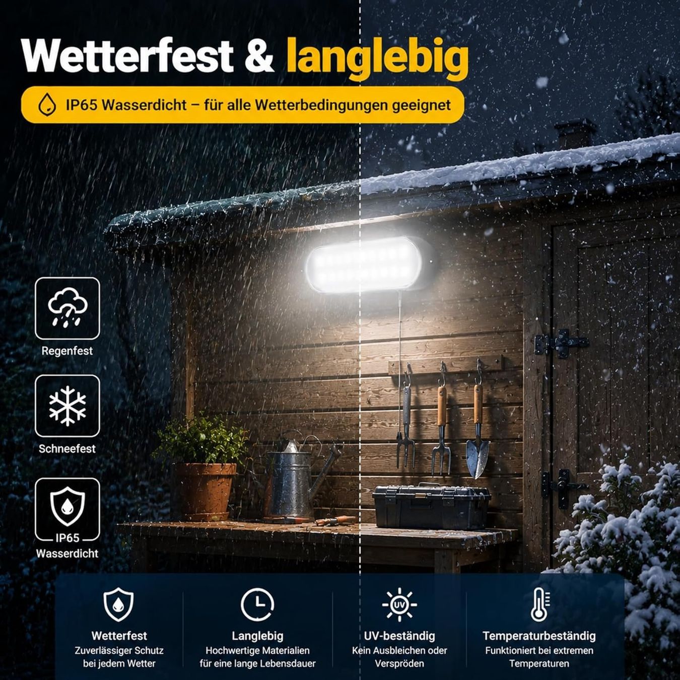 Lampade: Solar Hängelampe 20LED IP65 Wasserdicht Garten – Nuovo e nell'imballaggio originale da Schaffhausen venduto da AllesMussRaus60 5