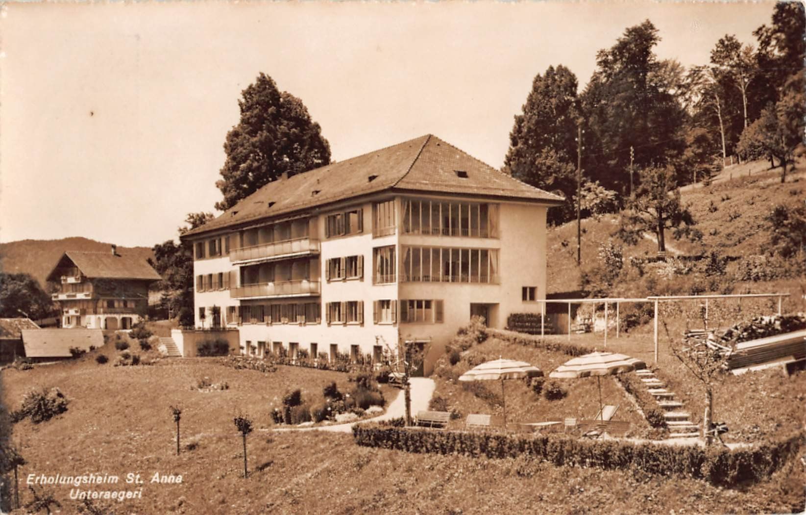 Cartoline postali: 2x alte Ansichtskarten: Unterägeri - St. Anna – Usato da Winterthur venduto da SchatzchischtliWinti 2