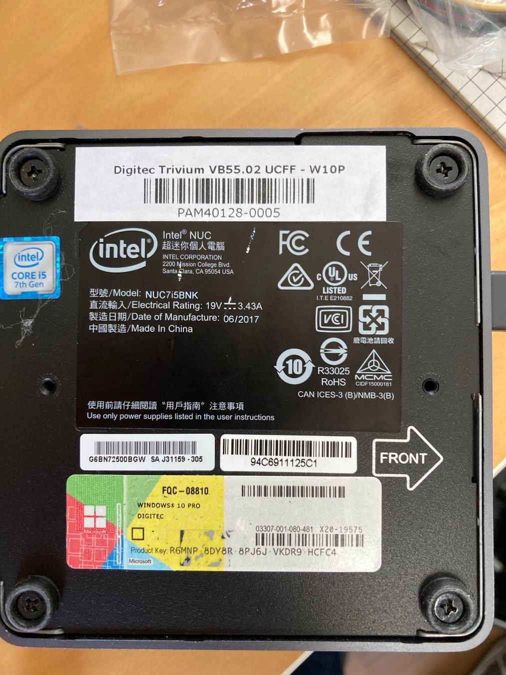 Intel PCs: Intel NUC7i5 Mini-PC, Gebraucht – D'occasion à Oberwil BL par Phibus 2