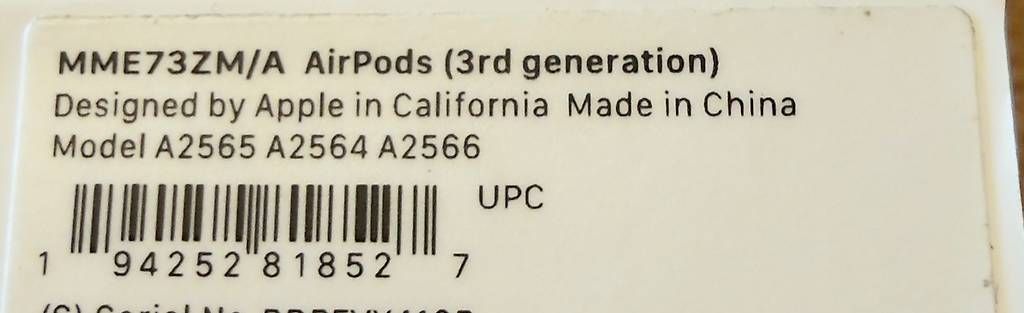 Apple Casques audio: AirPods 3. Gen – D'occasion à Uetliburg SG par Joujoux02 2
