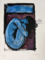Rudolf Mirer, Lithografie, KP, Meditation, 1991